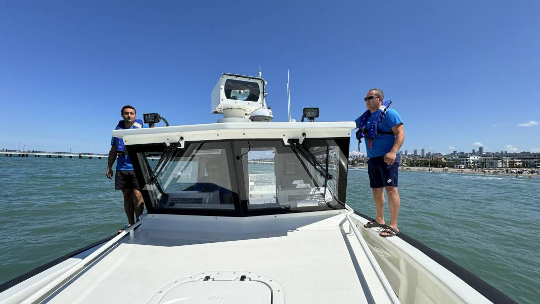 Denize girenleri havadan, karadan ve denizden uyardılar - Resim: 5